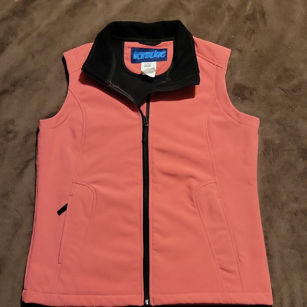 Iceberg Women's Coral Vest with Black Accents